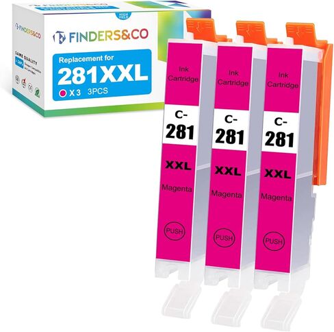 F Fooders & Co CLI-281 XXL PB Photo Photo Blue Ink Tank Replace of Canon Pixma TS6320 TR7520 TS8120 TS8320 TR8520 TS9120 (3X 281PB) in Kuwait