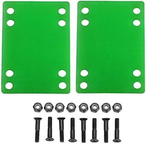 منصات وأدوات رفع لوح التزلج على شكل H مقاس 1/8 بوصة (4 مم) رافعات خضراء ومسامير مقاس 1 بوصة in Kuwait