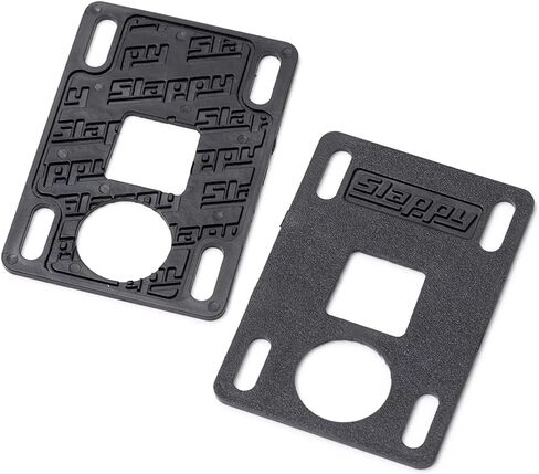 Slappy Truck Company Low Slabs Black Skateboard Hard Risers - Set of Two (2) - 2mm in Saudi Arabia