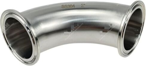 TC Bend 90 Degree Elbow 2" Tube OD Stainless Steel 304 Pipe Fitting Fits Tri Clamp 2 inch in Kuwait