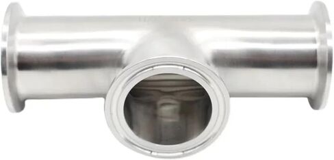 1.5" (TC50.5mm) and 2" (TC64mm) short flat tee food grade pipe tee SS304/316L stainless steel(1.5 inch,SS304) in Kuwait