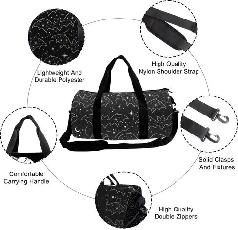 Cosmic Swirl Stain-Resistant Travel Duffle Bag For Men Women Oxford Tote Bags Adjustable Shoulder Strap, Convertible Carry Backpack Cute Gym Bag For Women Gym Sleepover Accessories Men in Kuwait