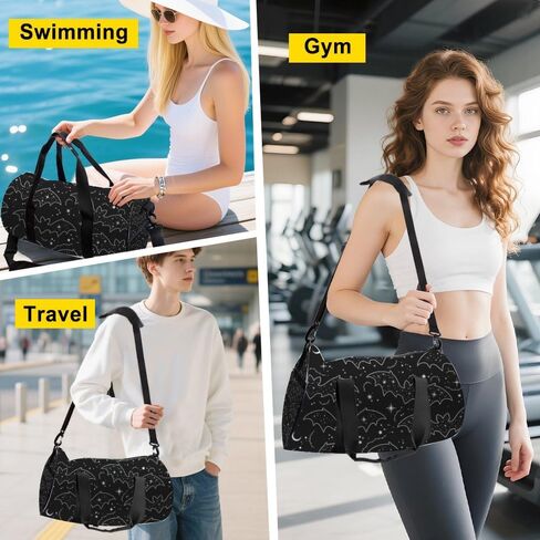 Cosmic Swirl Stain-Resistant Travel Duffle Bag For Men Women Oxford Tote Bags Adjustable Shoulder Strap, Convertible Carry Backpack Cute Gym Bag For Women Gym Sleepover Accessories Men in Kuwait