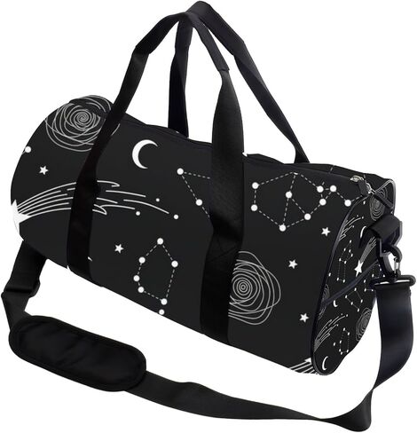 Glowing Sky Foldable Travel Duffle Bag For Men Women Oxford Tote Bags Adjustable Shoulder Strap, Convertible Carry Backpack Girly Gym Bag For Beach Athletic Gym Accessories Men in Kuwait