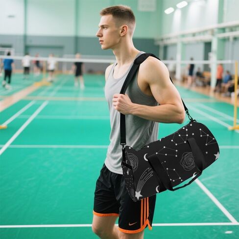 Glowing Sky Foldable Travel Duffle Bag For Men Women Oxford Tote Bags Adjustable Shoulder Strap, Convertible Carry Backpack Girly Gym Bag For Beach Athletic Gym Accessories Men in Kuwait