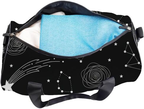 Glowing Sky Foldable Travel Duffle Bag For Men Women Oxford Tote Bags Adjustable Shoulder Strap, Convertible Carry Backpack Girly Gym Bag For Beach Athletic Gym Accessories Men in Kuwait