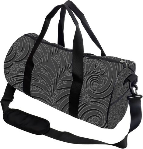 Gear Swirl Easy Clean Gym Bag For Men Oxford Tote Bags Adjustable Shoulder Strap, Convertible Carry Backpack Goth Gym Bag For Workout Weekender Accessories Women in Kuwait