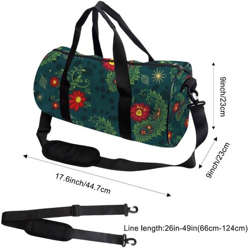 Delicate Flowers Easy Clean Duffle Bags For Men Women Oxford Tote Bags Adjustable Shoulder Strap, Convertible Carry Backpack Goth Gym Bag For Sleepover Boxing Gym Backpack Men in Kuwait