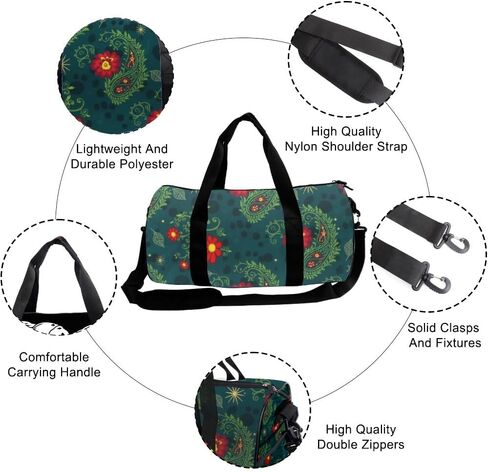 Delicate Flowers Easy Clean Duffle Bags For Men Women Oxford Tote Bags Adjustable Shoulder Strap, Convertible Carry Backpack Goth Gym Bag For Sleepover Boxing Gym Backpack Men in Kuwait