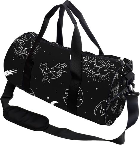 Moon And Comet Stain-Resistant Gym Bag For Men Oxford Tote Bags Adjustable Shoulder Strap, Convertible Carry Backpack Goth Gym Bag For Travel Soccer Gear Women in Kuwait