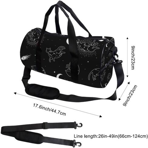 Moon And Comet Stain-Resistant Gym Bag For Men Oxford Tote Bags Adjustable Shoulder Strap, Convertible Carry Backpack Goth Gym Bag For Travel Soccer Gear Women in Kuwait