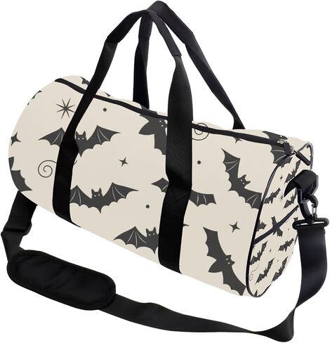 Repeating Bats Easy Clean Womens Bag Oxford Tote Bags Adjustable Shoulder Strap, Convertible Carry Backpack Vintage Duffle Bag For Soccer Hiking Gym Must Haves For Woman in Kuwait