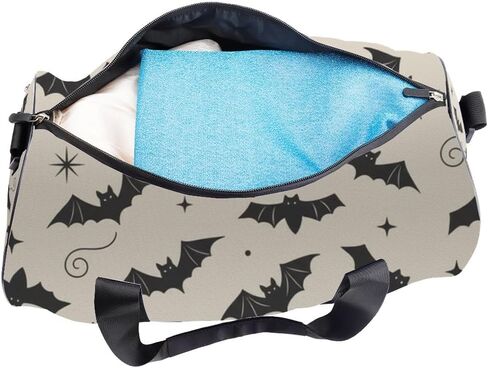 Repeating Bats Easy Clean Womens Bag Oxford Tote Bags Adjustable Shoulder Strap, Convertible Carry Backpack Vintage Duffle Bag For Soccer Hiking Gym Must Haves For Woman in Kuwait