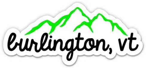 Squiddy Burlington Vermont - Vinyl Sticker Decal for Phone, Laptop, Water Bottle (3" Wide) in Saudi Arabia