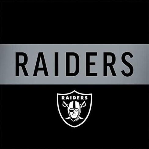Skinit Decal Laptop Skin Compatible with Latitude 5420 - Officially Licensed NFL Las Vegas Raiders Black Performance Series Design in Saudi Arabia