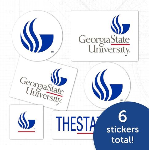 الصحراء الصبار جامعة ولاية جورجيا ملصق الفهود GSU شارات الفينيل زجاجة مياه الكمبيوتر المحمول سيارة القصاصات T2 (النوع 2-3) in Kuwait