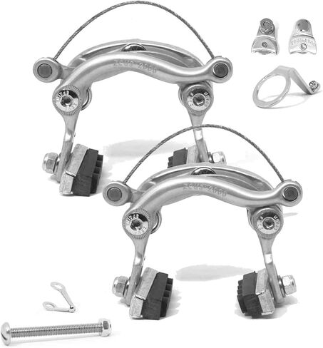 cyclingcolors Brake Caliper Bicycle Aluminium Zeus 2000 Traditional Cycle Vintage Hiker Complete Front Rear in Kuwait