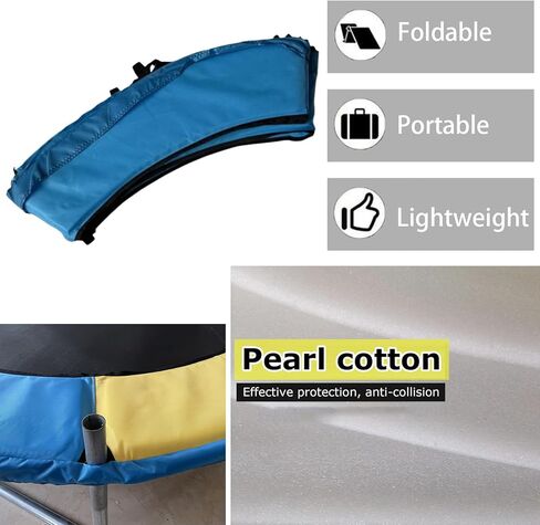 Trampoline Spring Cover, 55 Inch Replacement Safety Pad for Round Frame Accessories Kids Trampoline Edge Protection in Saudi Arabia