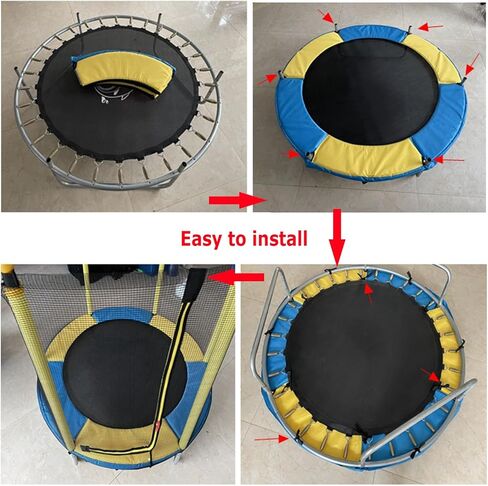 Trampoline Spring Cover, 55 Inch Replacement Safety Pad for Round Frame Accessories Kids Trampoline Edge Protection in Saudi Arabia