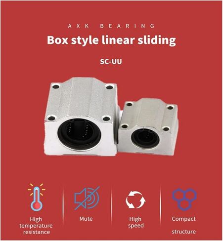 1 قطعة SC40UU SCS40UU 40 مللي متر الخطي كروي كتلة CNC راوتر مع LM40UU بوش وسادة رمح in Kuwait