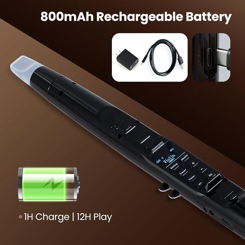 HONEY JOY Electronic Wind Instrument, Portable Electric Digital Saxophone Synthesizer w/MIDI, 100 Tones, 2 Fingering Modes, 4-Octave Range, 2 Mouthpiece, 3W HIFI Speaker, Rechargeable for Beginner in Saudi Arabia