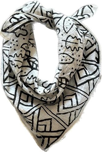 100% Cotton Bandanas, Bohemian Style Cotton Neck Scarf, Boho Soft Cotton Bandana, Cotton Neckerchief, Cotton Square Scarf gift handkerchief Ethnic bandana, gypsy bandana, boho bandana, motorcycle band in Kuwait