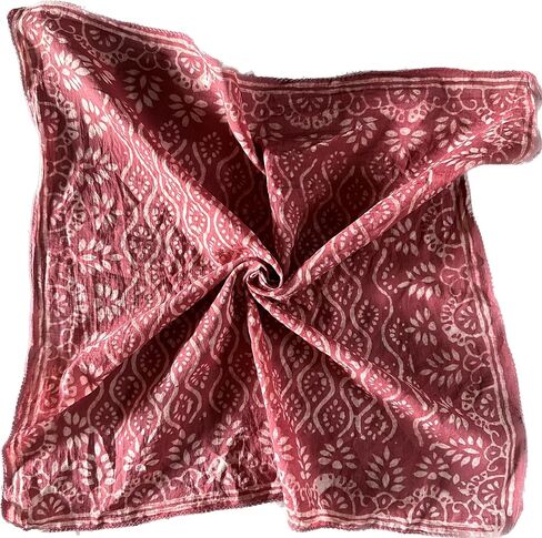 100% Cotton Bandanas, Bohemian Style Cotton Neck Scarf, Boho Soft Cotton Bandana, Cotton Neckerchief, Cotton Square Scarf gift handkerchief Ethnic bandana, gypsy bandana, boho bandana, motorcycle band in Kuwait