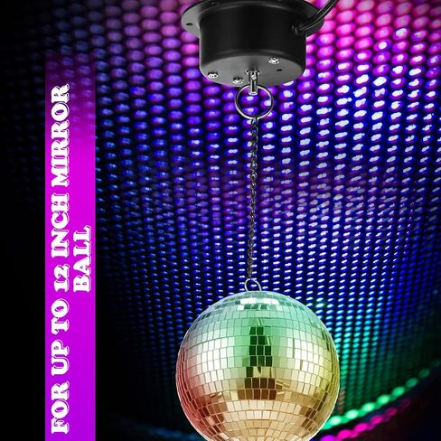 Therwen 3 Pcs Disco Ball Motor Heavy Duty 3RPM Slow Rotating Mirror Ball Motor Rotator for 12-16" Under in Saudi Arabia