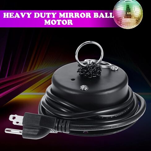 Therwen 3 Pcs Disco Ball Motor Heavy Duty 3RPM Slow Rotating Mirror Ball Motor Rotator for 12-16" Under in Saudi Arabia
