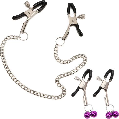 المشابك الحلمة مع سلسلة قلادة غير مثقبة للنساء مقاطع مجوهرات جسم الفولاذ المقاوم للصدأ in Kuwait