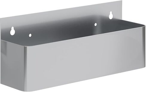 AmGood 15 بوصة. رف سكة حديد سريع من الفولاذ المقاوم للصدأ بطبقة واحدة للقضبان التجارية، NSF in Kuwait