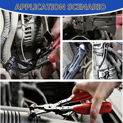 4-Pack Long Hose Clamp Pliers Tool Set -Tool for Removing Hose Clamp of Automobile Coolant, Heater, Water Hose Cord Radiator in Kuwait