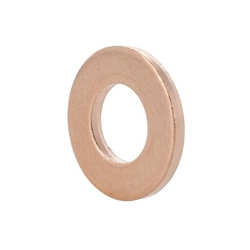 Steel washers, Brass Flat Washer Sealing Rings Solid Copper Washers M5-M24 Pack of 10-50 pcs(M5x9x1(50Pcs)) in Saudi Arabia