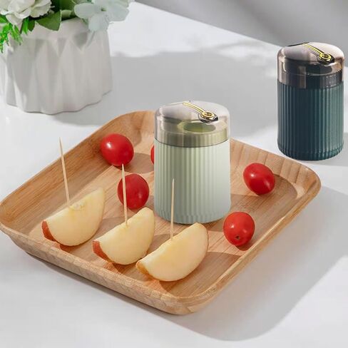 موزع أعواد الأسنان الأوتوماتيكي المنبثق، موزعات أعواد الأسنان المنبثقة، موزع أعواد الأسنان الأوتوماتيكي، علبة تخزين أعواد الأسنان مع 200 قطعة أعواد أسنان (4 ألوان) in Kuwait