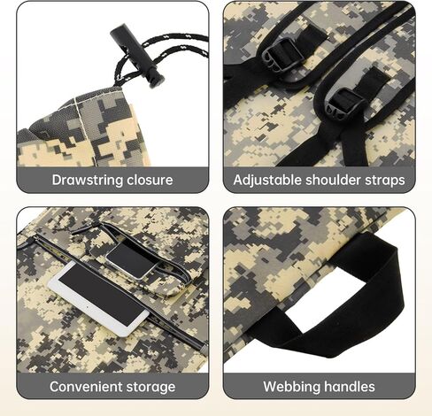 Skateboard Backpack Bag, Water-Resistant with Outer Pocket & Adjustable Strap, 34-Inch Universal Carry Case for Cruiser and Longboard in Camouflage in Saudi Arabia