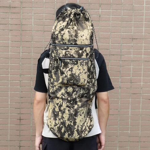 Skateboard Backpack Bag, Water-Resistant with Outer Pocket & Adjustable Strap, 34-Inch Universal Carry Case for Cruiser and Longboard in Camouflage in Saudi Arabia