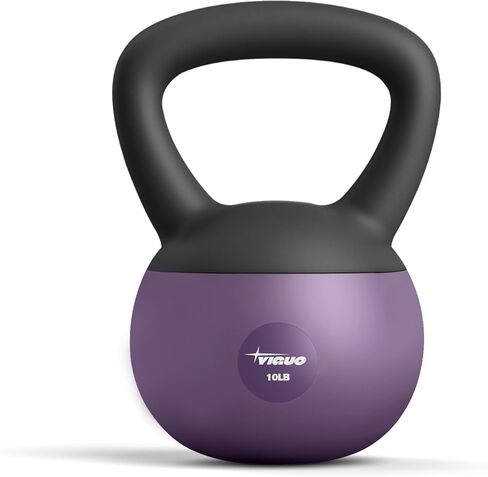YIGUO Soft Kettlebell، قاعدة مبطنة مقاومة للصدمات وقبضة مضادة للانزلاق، جرس غلاية تدريب القوة للنساء والرجال، التمرين المنزلي in Kuwait