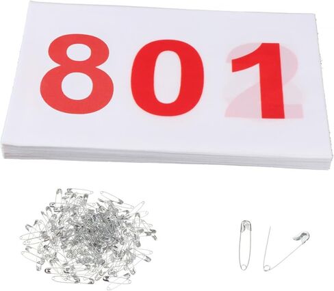 Premium Running Bibs Set for Athletes Race Numbers for Sports Competitions in Saudi Arabia