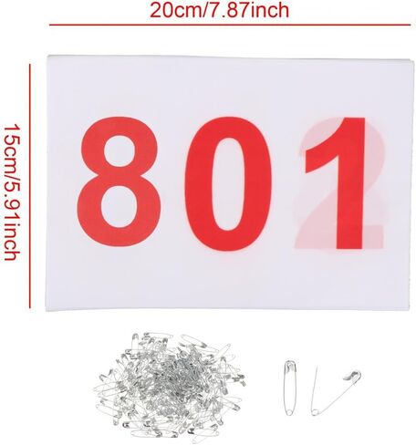 Premium Running Bibs Set for Athletes Race Numbers for Sports Competitions in Saudi Arabia