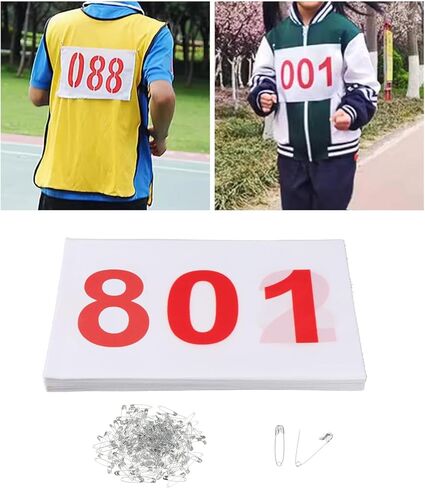 Premium Running Bibs Set for Athletes Race Numbers for Sports Competitions in Saudi Arabia