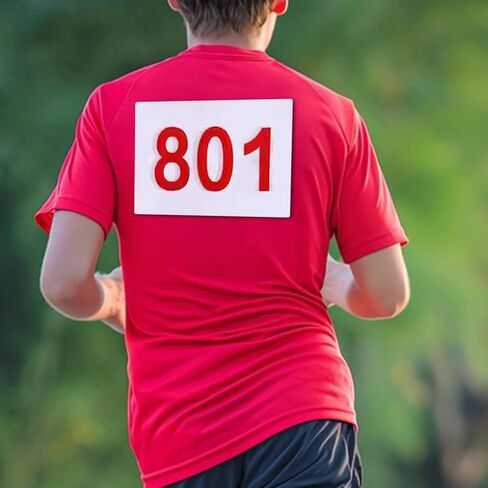 Running Bib Numbered Bibs Reusable Washable Numbers Sports Bib for Basketball, Gymnastics, Race Events, 801 to 900 in Kuwait