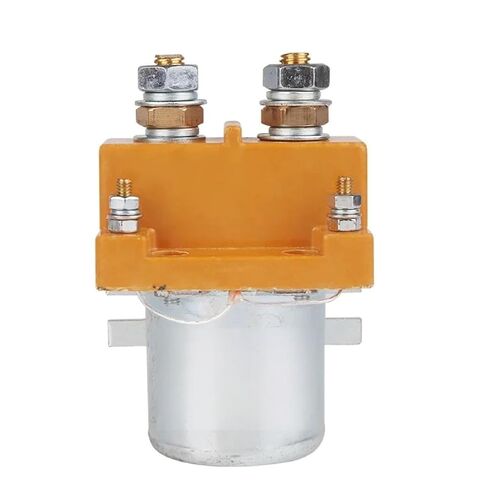 CZ10 Series DC Contactor, High Current Electrical Switch, Orange and Silver, 80A-250A Rating, Multiple Voltage Options 12V-84V, Industrial Grade (CZ10-80-10 24V DC) in Saudi Arabia