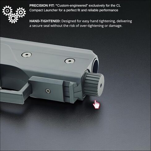 Fast Cap Co2 Adapter Compatible with Byrna CL - Compact Quick Release Accessories (Black) in Saudi Arabia