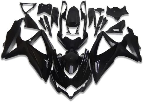Plastic Glossy Black Bodywork Fairing Fit for Suzuki 2008 2009 2010 GSXR 600 750 Injection ABS New Aftermarket Bodyframe Kit Set 08 09 10 GSXR-600 GSXR-750 in Saudi Arabia