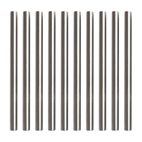 قضيب فولاذي عالي السرعة 3/16 بوصة × 7.8 بوصة قضيب فولاذي مستدير دقيق للأرض، مجموعة كاملة من أحجام أدوات HSS الفولاذية للاستخدام بنفسك، وأعمال المعادن، وترس العمود، والمخرطة، والطحن، وأدوات القطع (10 قطع) in Kuwait