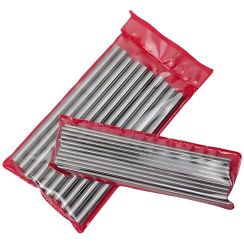 قضيب فولاذي عالي السرعة 3/16 بوصة × 7.8 بوصة قضيب فولاذي مستدير دقيق للأرض، مجموعة كاملة من أحجام أدوات HSS الفولاذية للاستخدام بنفسك، وأعمال المعادن، وترس العمود، والمخرطة، والطحن، وأدوات القطع (10 قطع) in Kuwait