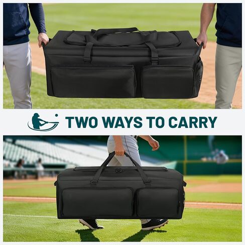 ANILD Baseball Duffle Equipment Bag, Extra Large Catchers Gear Duffle Bag, Gym Sports Equipment Duffle Bag, Perfect for Baseball & Fastpitch Softball in Kuwait