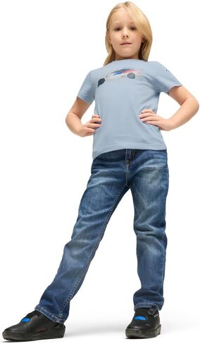 تي شيرت PUMA للجنسين للأطفال BMW M Motorsport، أزرق فاتح SS25، 4T in Kuwait