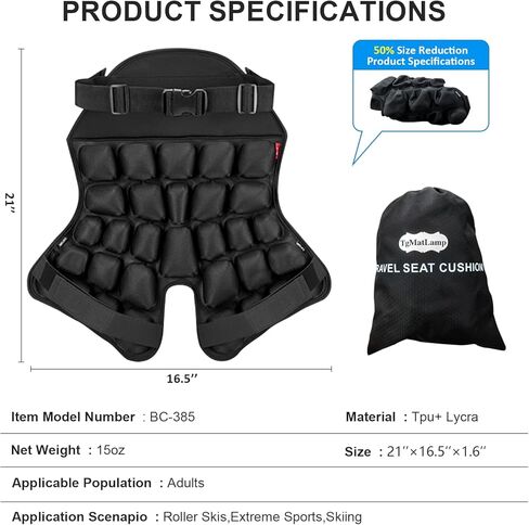 وسادات المؤخرة للتزلج على الجليد، وسادة حماية من الصدمات قابلة للنفخ، واقي عظم الذيل للتزلج على الجليد والتزلج، والتزلج على الجليد، والتزلج على الجليد، والتزلج على الجليد in Kuwait