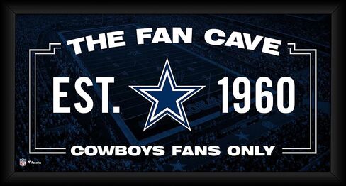 Dallas Cowboys Framed 10" x 20" Fan Cave Collage - NFL Team Plaques and Collages in Kuwait
